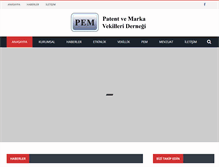 Tablet Screenshot of pem.org.tr